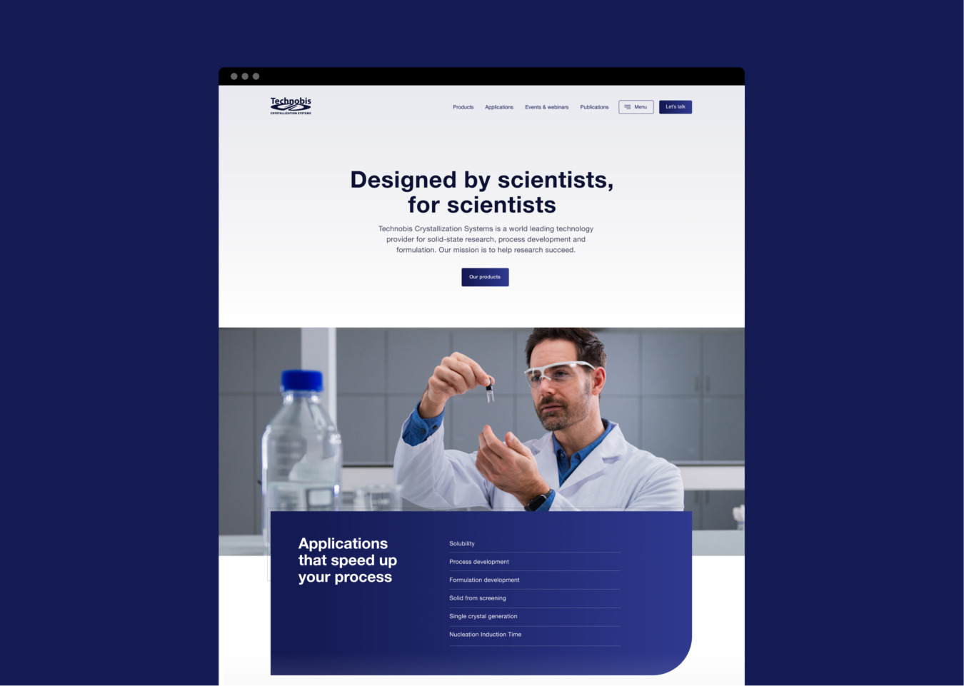 Homepage ontwerp corporate website