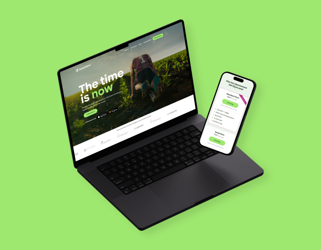 Webdesign voor SmartFarm