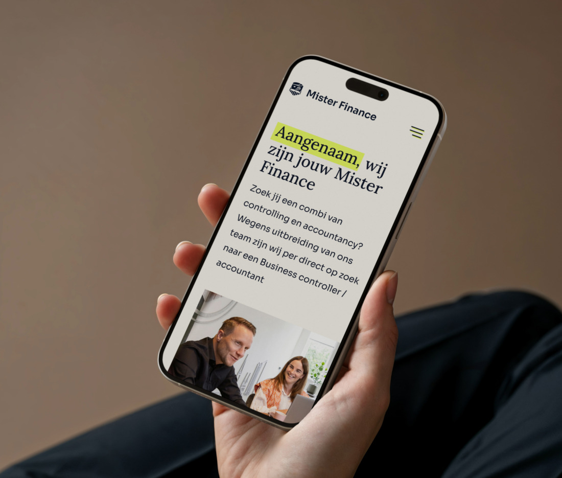 Website voor accountant Mister Finance