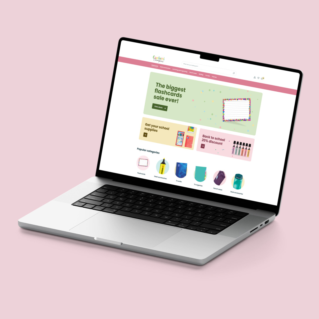 Studio Brabo website confetti campus