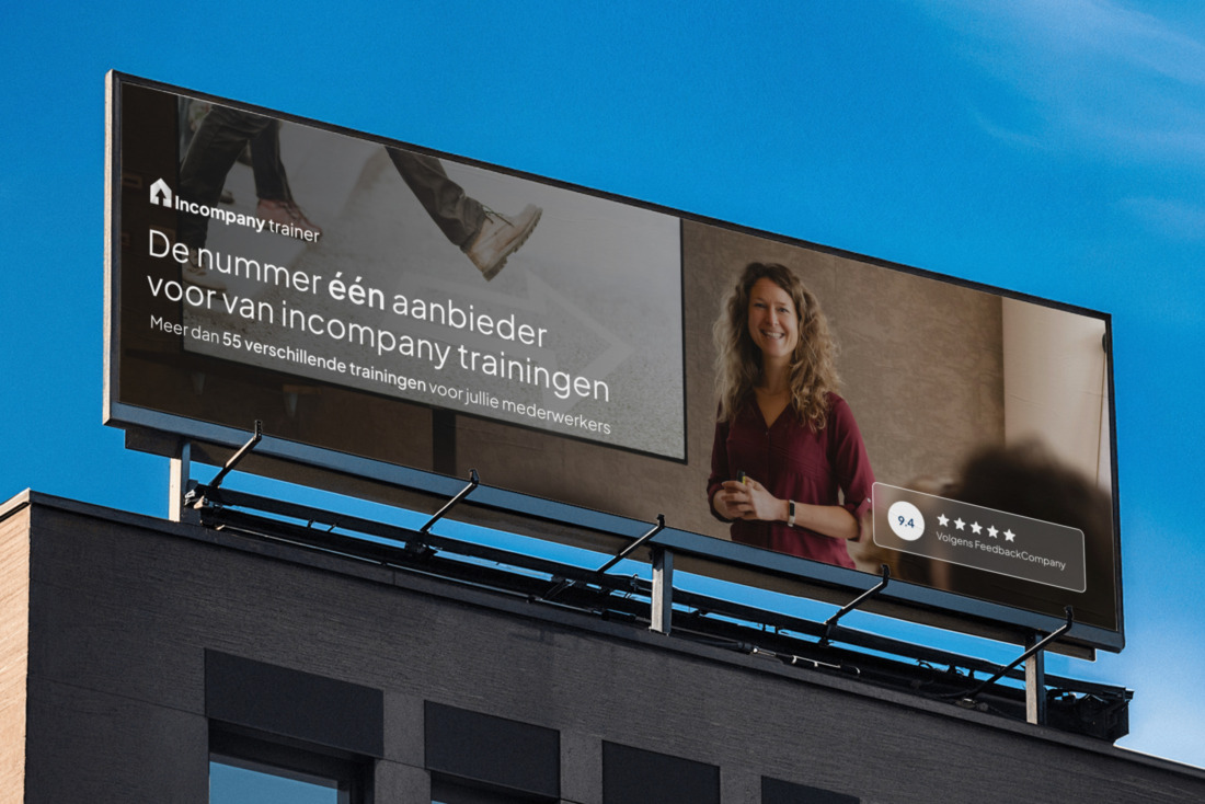 Campagne beeld voor de nieuwe website Incompany Trainer