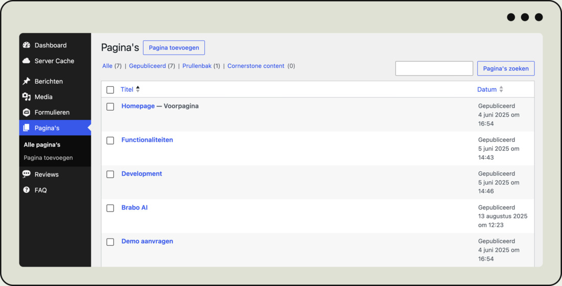 WordPress 7.0 vernieuwde interface