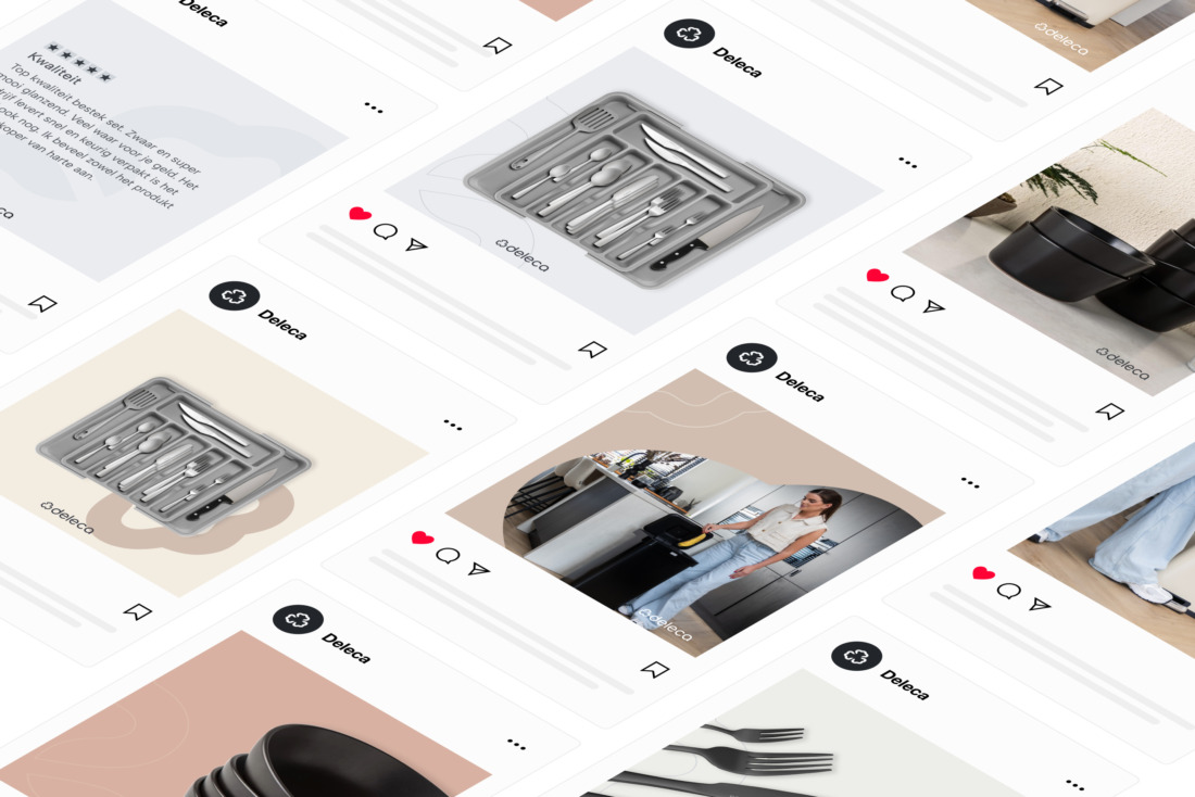 Branding social media posts Deleca