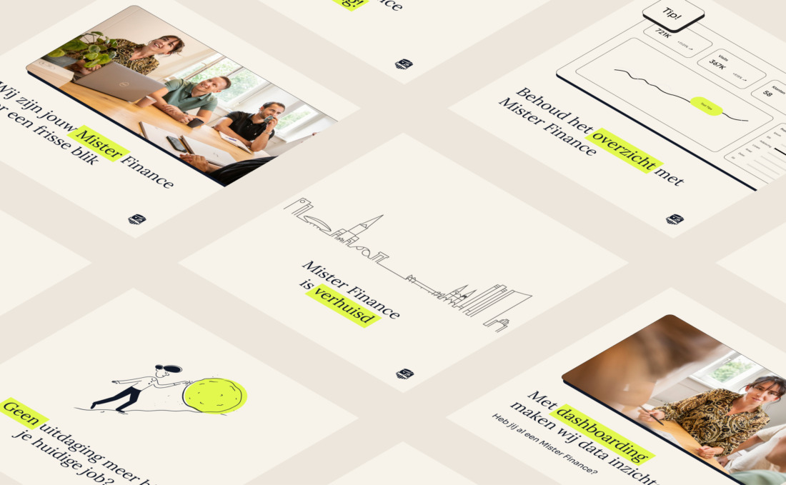 Branding social media posts finance