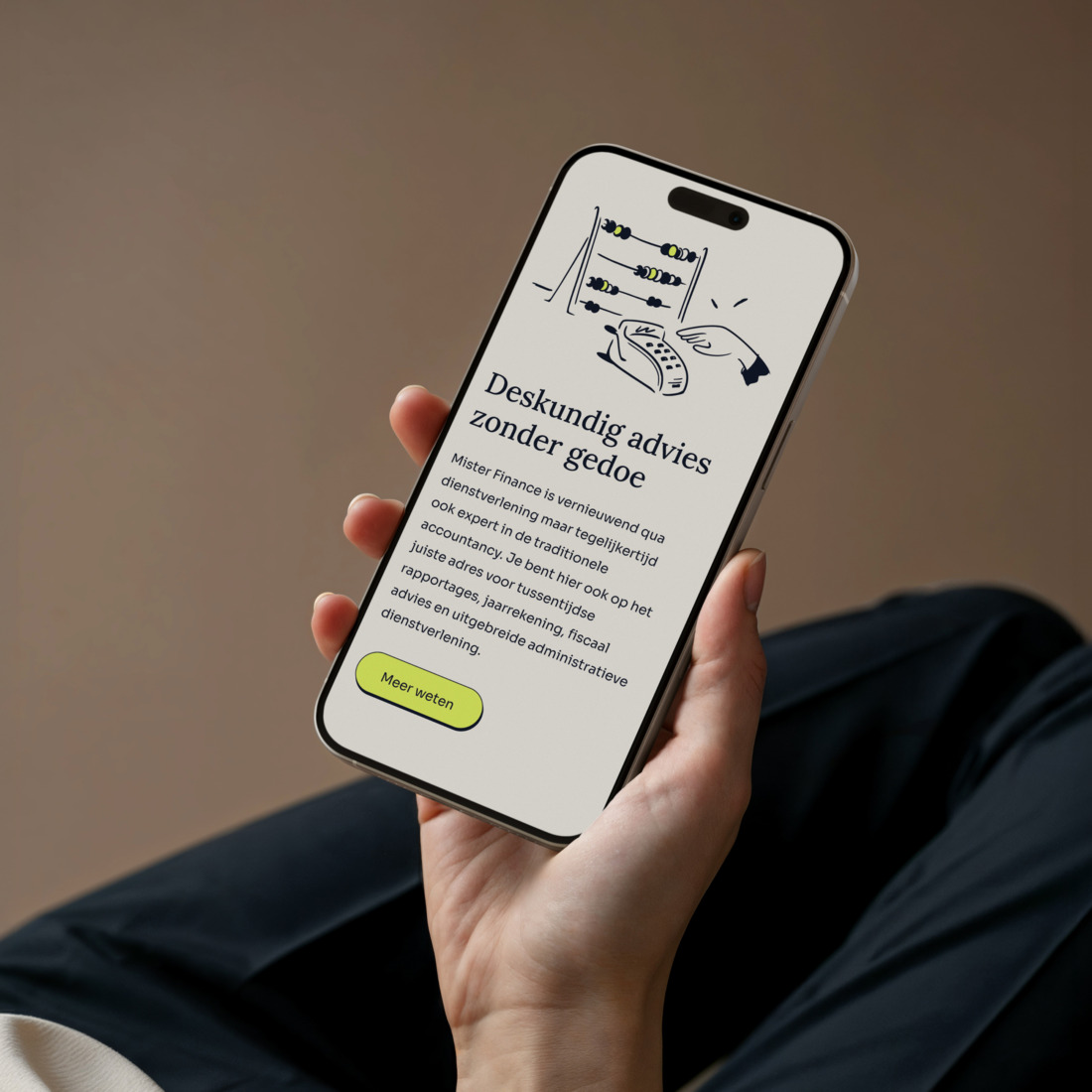 Mobile first webdesign financebedrijf