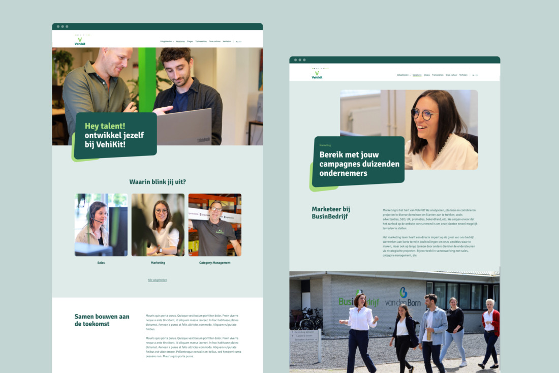 Werken-bij website wordpress Vehikit