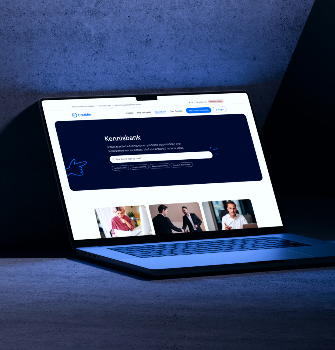 B2B website voor credifin